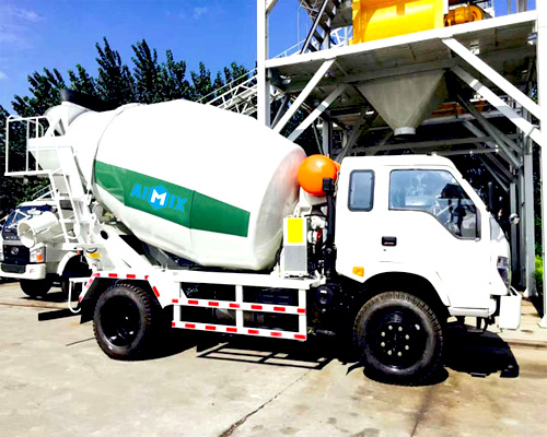 Cement truck in Thailand